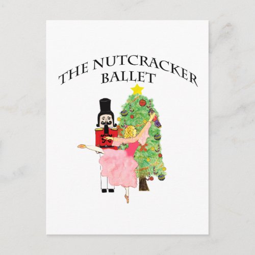 clear_nutcracker xmas holiday postcard