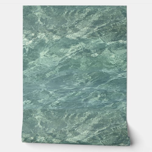 Clear  Ocean Water Patterns Beach Teal Blue Green Wallpaper