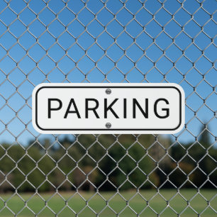 Clear Parking Traffic Control Metal Sign