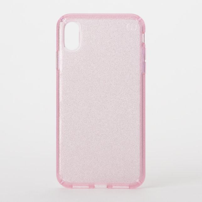 Clear Pink Glitter Case for iPhone XS Max (Front)