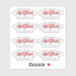 Clear Pink Lip Gloss Labels 1.9 Inches Wide Clear Pink Lip Gloss Labels 1.9 Inches Wide