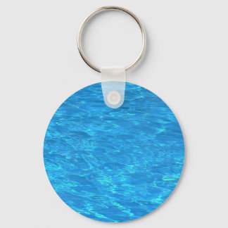 Clear pool water - ready to jump? keychain