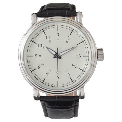 Clear pressure gauge inspired 24_hour design watch