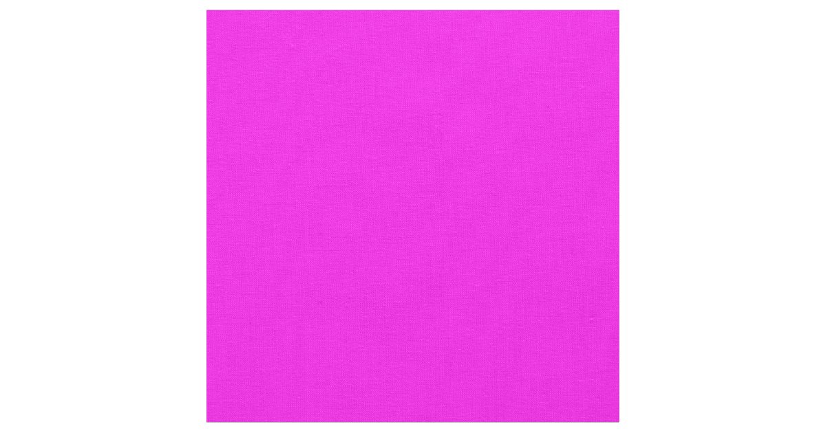 Clear pure color pink neon fluorescent bright cont fabric | Zazzle