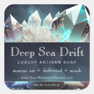 Clear Quartz Crystal Magic Artisan Product Label