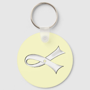 Clear Ribbon Keychain