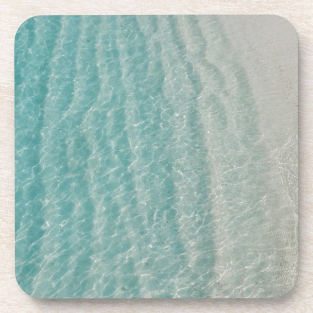 clear ripples beverage coaster (Front)