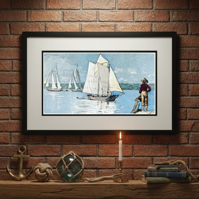 Clear Sailing Harbor Winslow Homer Poster (Creator Uploaded)
