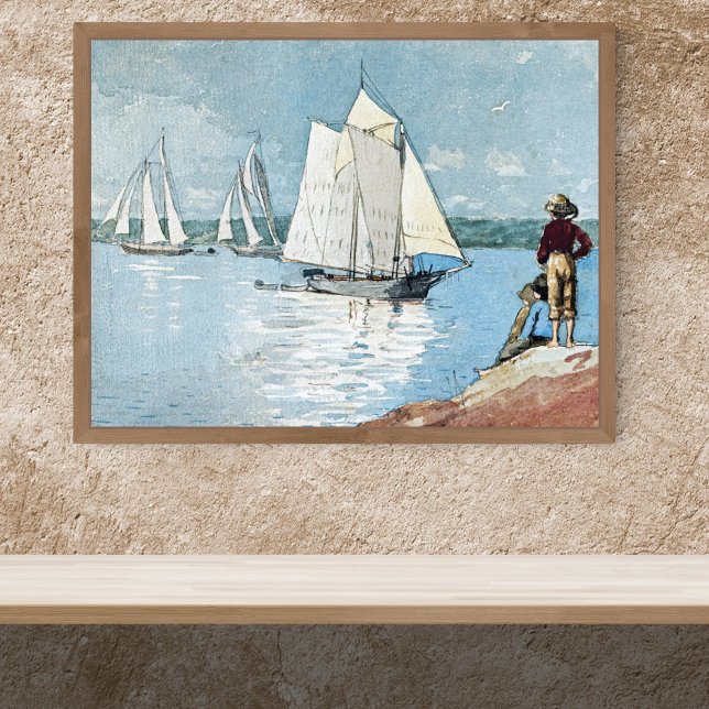 Clear Sailing Harbor Winslow Homer Poster (Creator Uploaded)