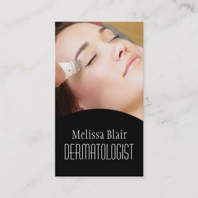 Clear Skin Dermatologist Facial Massage Spa Business Card (Front)