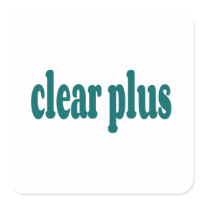 clear square sticker