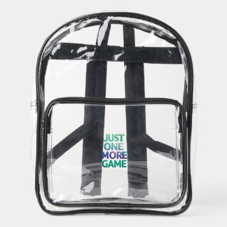 Clear Stadium Bag – Just One More Game, Transparen