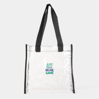 Clear Stadium Bag – Just One More Game, Transparen