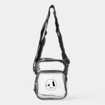 Clear Stadium Bag - simple Initial Letter A