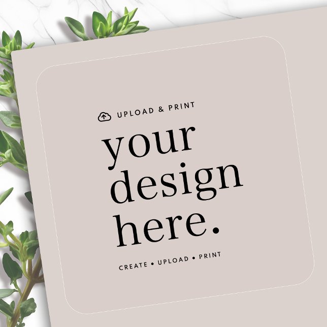 Clear Sticker Roll | Your Design Upload 3" Square (Your own sticker creation, simple upload your photo or design artwork from Photoshop, Canva & more!)