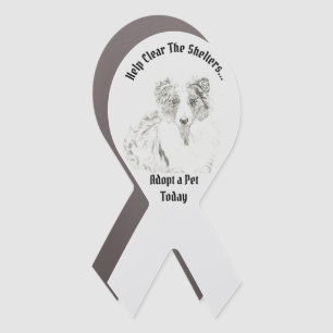 Clear the Shelters Adopt a Pet Today Car Magnet