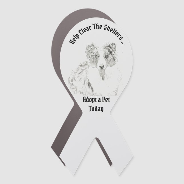 Clear the Shelters Adopt a Pet Today Car Magnet (Front)