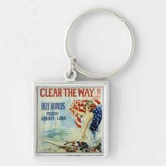 Clear the Way!! - Fourth Liberty Loan Keychain