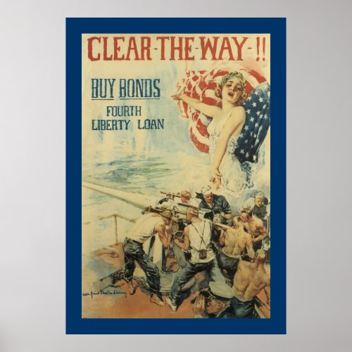 Clear the Way _ Fourth Liberty Loan Poster