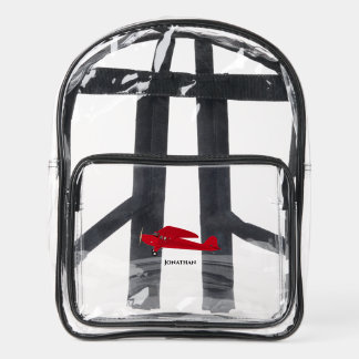 Clear Travel School Vintage Airplane Bags