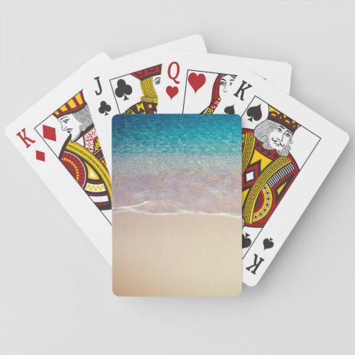 Clear Water Beach Poker Cards