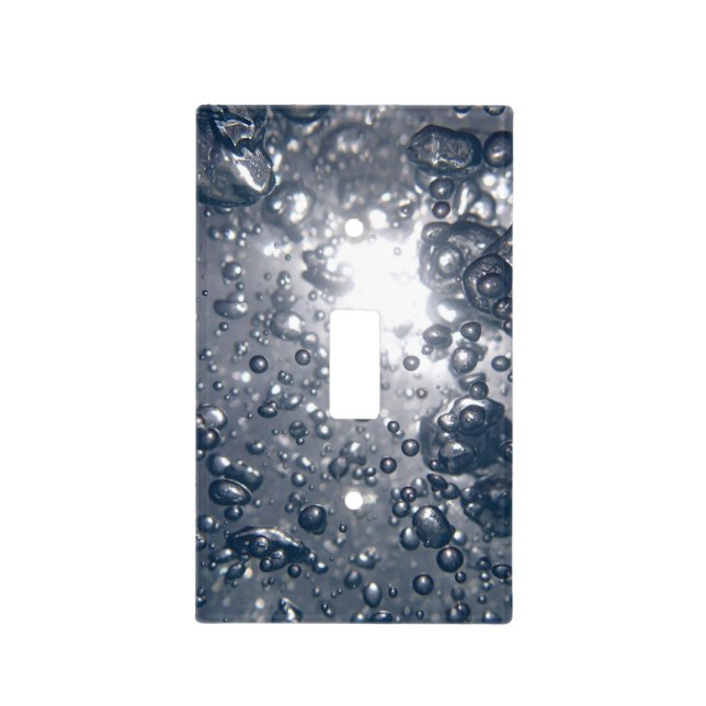 Clear Water Bubbles Light Switch Cover (Front)
