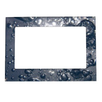 Clear Water Bubbles Magnetic Photo Frame by beachcafe at Zazzle