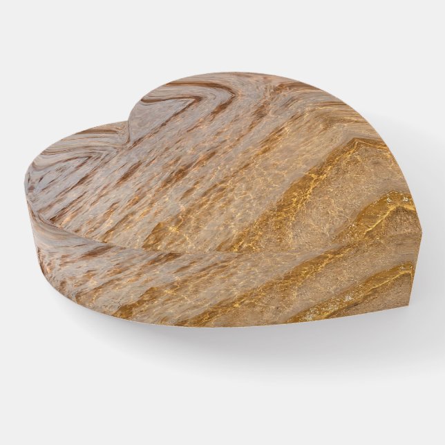 Clear Water Sandy Beach Ocean Sea Waves Cool Paperweight (Angled)