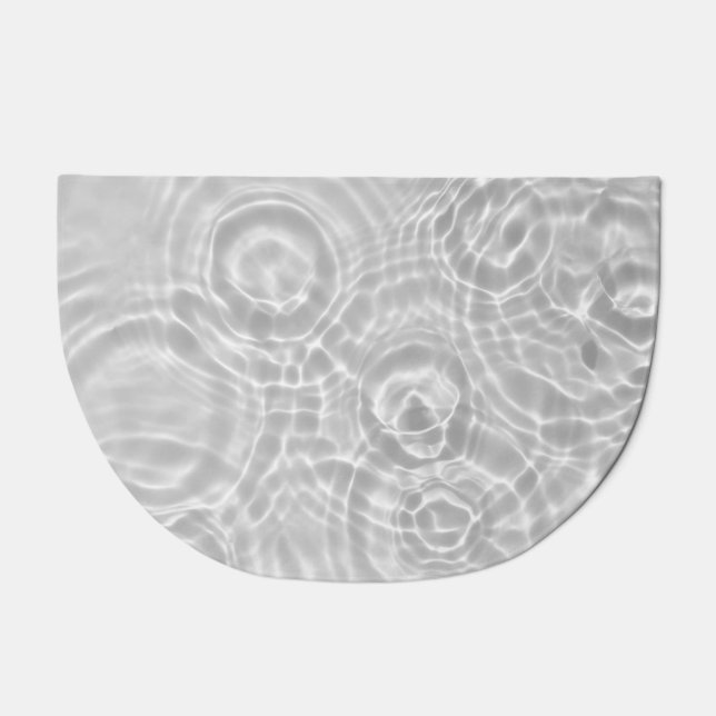 Clear Water Surface Abstract Texture Doormat (Front)