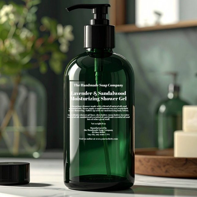 Clear White Bold Text Cosmetics Bottle Label (Creator Uploaded)