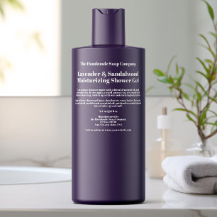 Clear White Bold Text Cosmetics Bottle Label