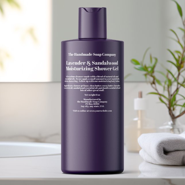 Clear White Bold Text Cosmetics Bottle Label (Creator Uploaded)