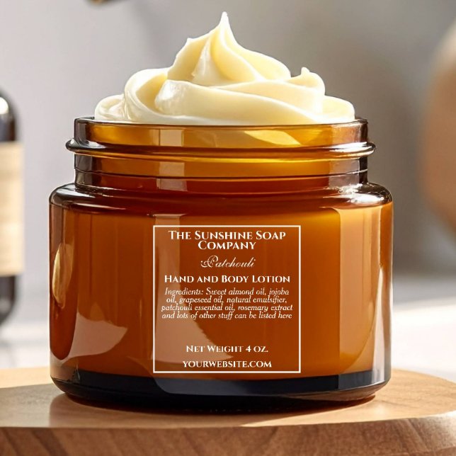 Clear & White Square Cosmetics Bottle Label (Creator Uploaded)