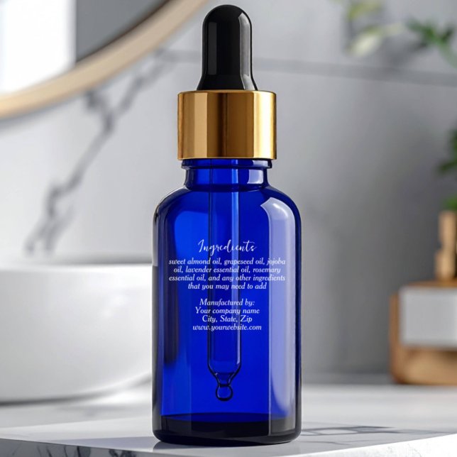 Clear with white text Ingredients Label (Creator Uploaded)