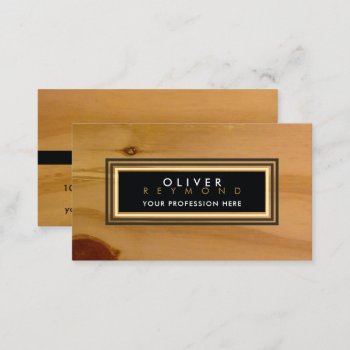 Clear Wood Texture Modern Classic Professional Business Card by mixedworld at Zazzle