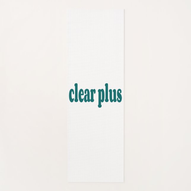 clear yoga mat (Front)