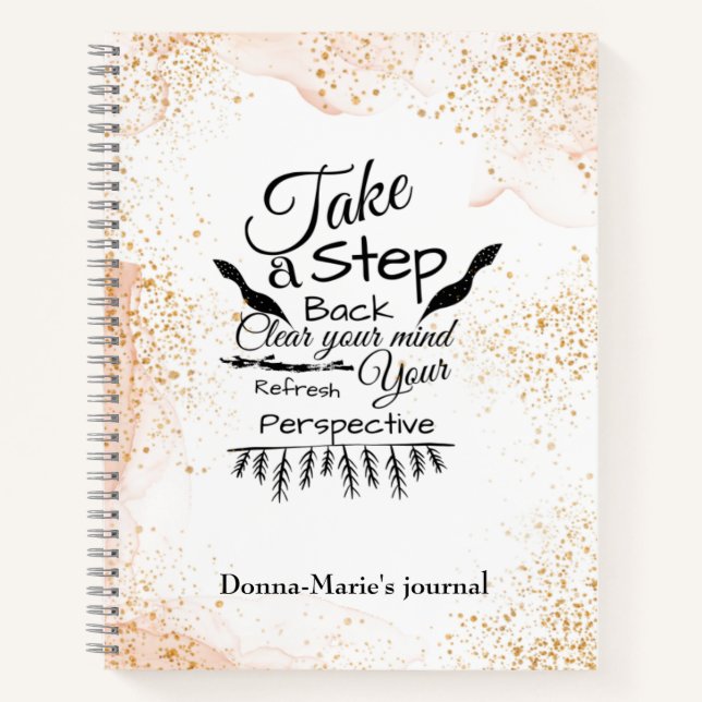 Clear Your Mind Inspirational Quote Journal (Front)