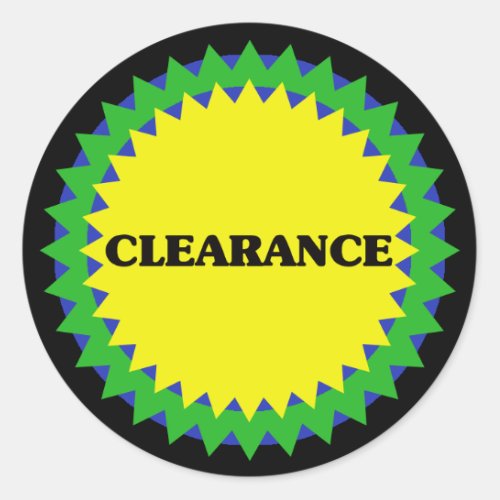 CLEARANCE Retail Sale Sticker