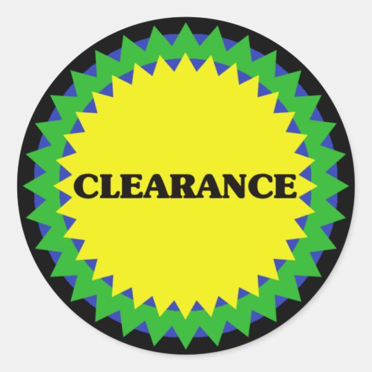 CLEARANCE Retail Sale Sticker | Zazzle.com
