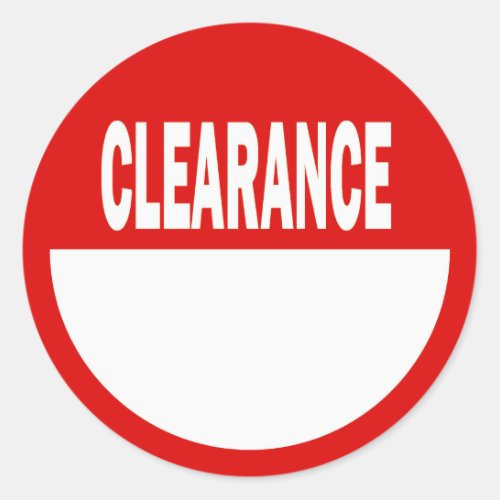 Clearance Retail Stickers