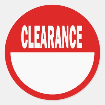 Clearance Retail Stickers by dgpaulart at Zazzle