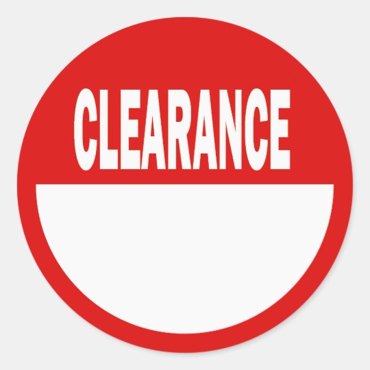 Clearance Retail Stickers | Zazzle.com