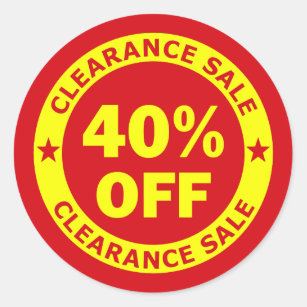 Clearance Sale with up to 40% OFF