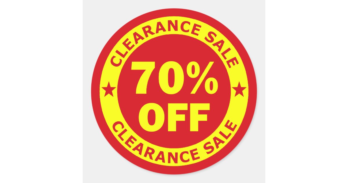 clearance-sale-70-percent-off-classic-round-sticker-zazzle