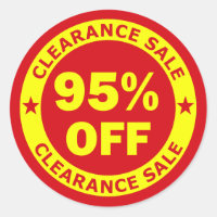 Clearance Sale 95 Percent Off