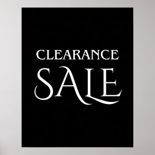 Clearance Sale Signs