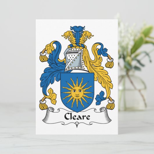 Cleare Family Crest (Standing Front)