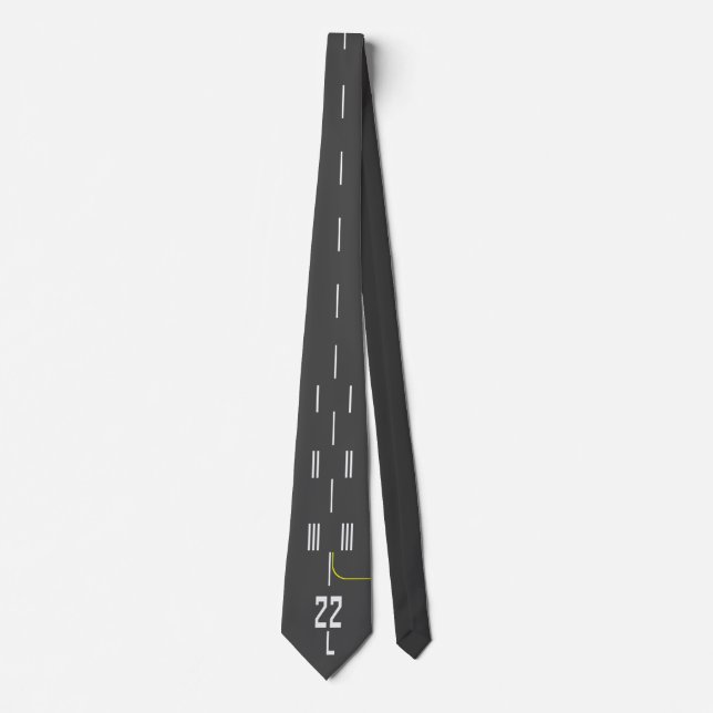 Cleared to Land 22L Airport Runway Tie (Front)
