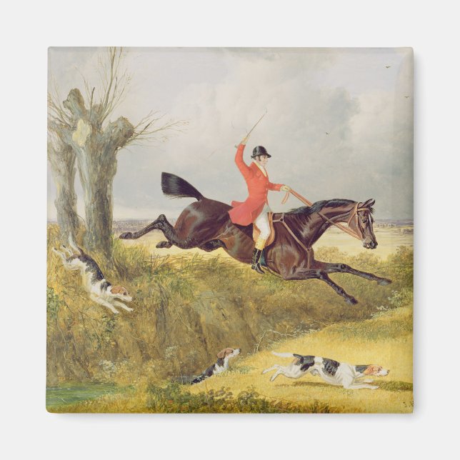 Clearing a Ditch, 1839 (oil on panel) Magnet (Front)