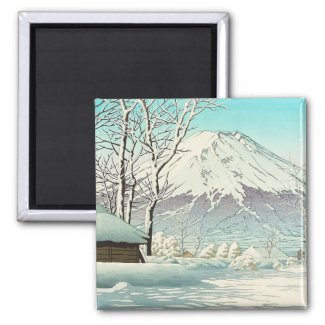 Clearing after Snow at Oshiono Hasui Kawase Magnet